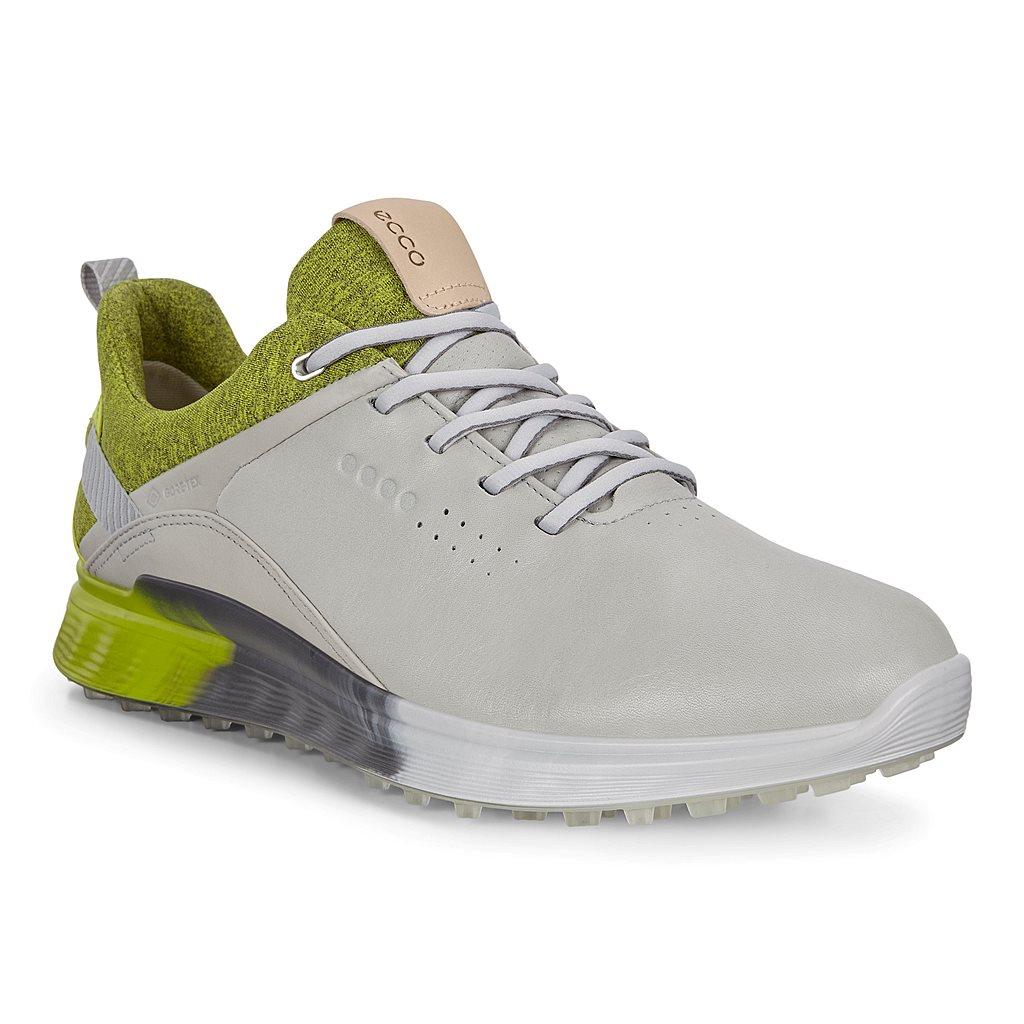 Ecco Golf S-Three Mens Gore Tex Shoes White Sales - India DRQ-689321